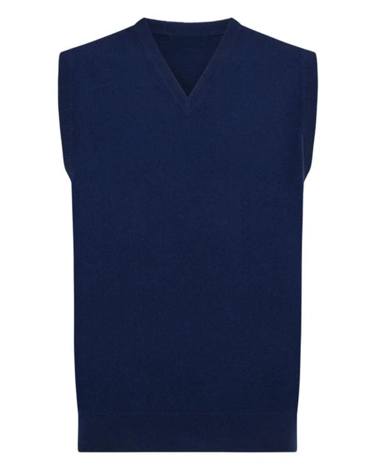 KNITTED CASHMERE SLEEVELESS VEST